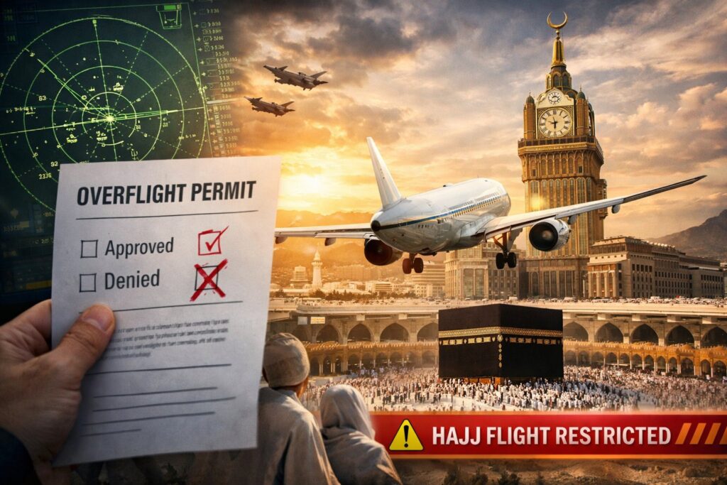 Hajj overflight permits Saudi Arabia aviation restrictions during Hajj season